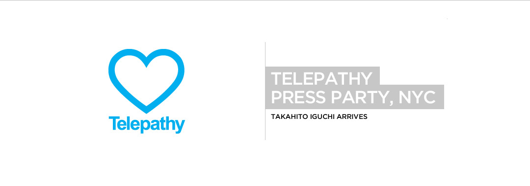 Telepathy Press event in New York City, with Takahito Iguchi