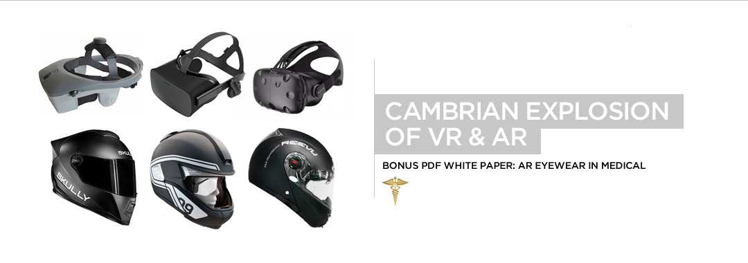 Cambrian Explosion in Virtual Reality VR Augmented Reality AR plus bonus AR Eyewear in MEDICAL