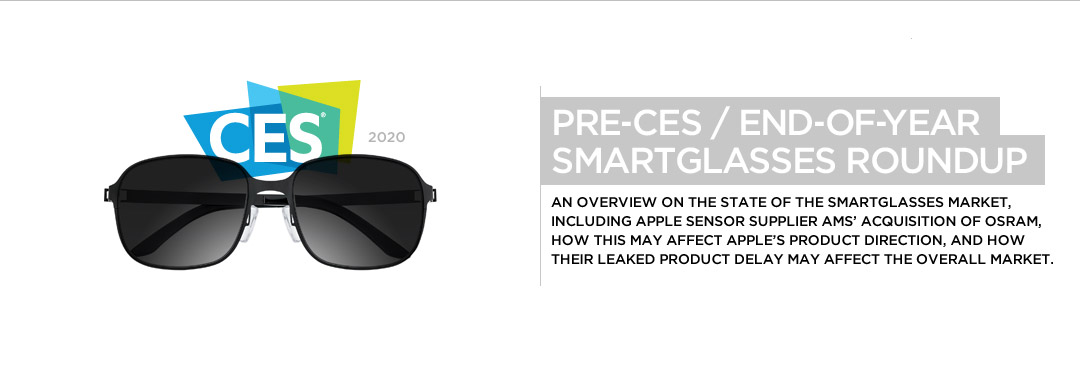 Pre CES Year End SmartGlasses Roundup